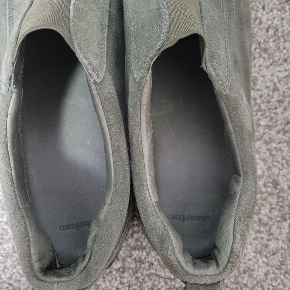 Lands End Walking Shoe Olive Suede Slip-On Casual Comfort Loafer Women\'s Size 10 main image 7